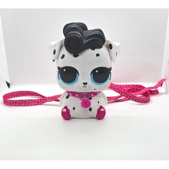 LOL Surprise Dalmatian Biggie Pets 6” Backpack Coin Bank MGA 2018 OMG Dog Bank - Picture 1 of 6